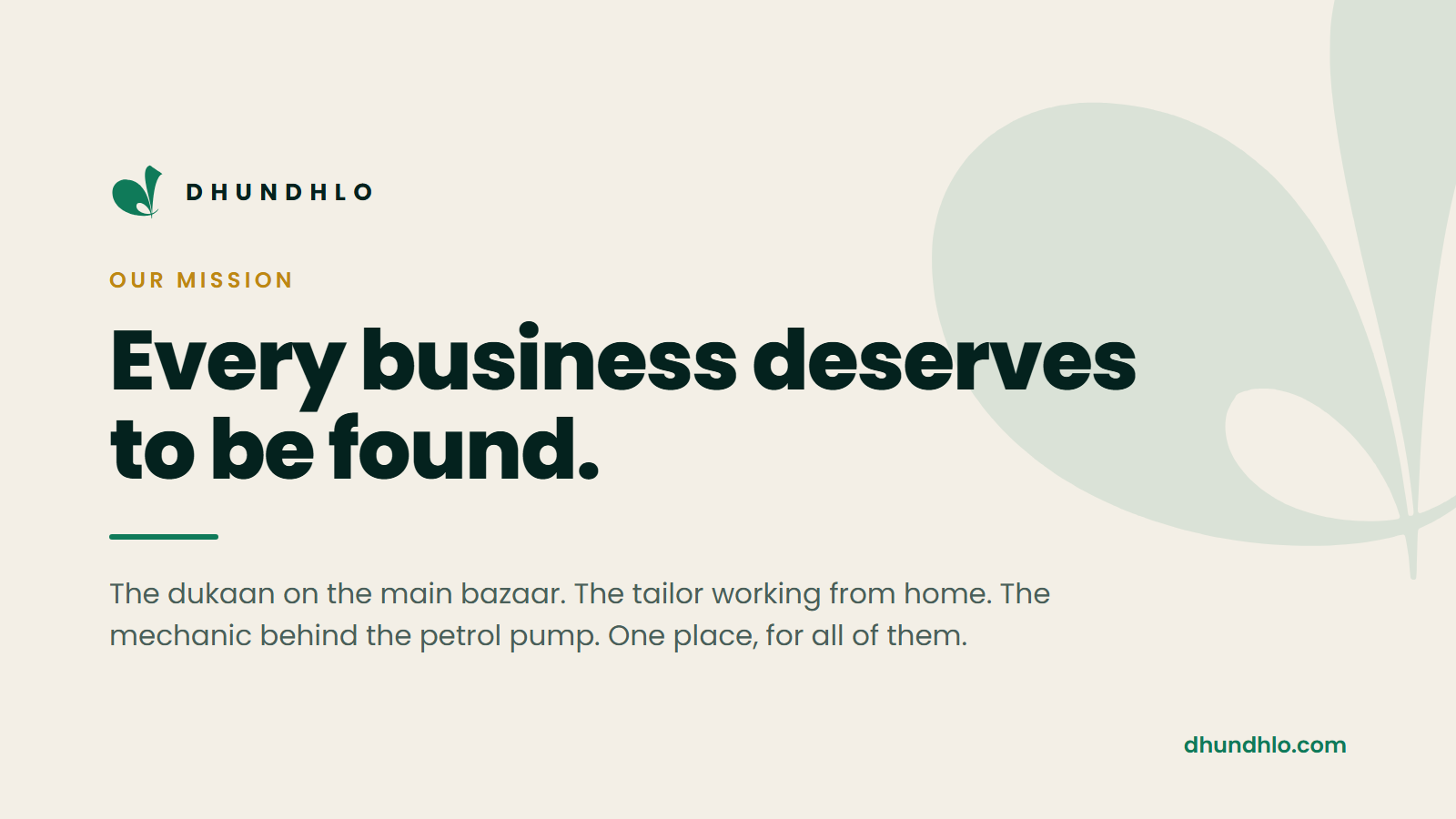 Every business deserves to be found